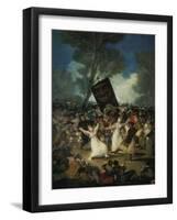 Das Begraebnis Der Sardine. Karnevalsszene, um 1812/1819-Francisco de Goya-Framed Giclee Print
