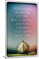 Das Boot am Meer-null-Mounted Poster