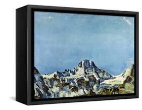 Das Breithorn-Ferdinand Hodler-Framed Stretched Canvas