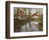 Das Fluesschen Laita in Quimperle-Fritz Thaulow-Framed Giclee Print