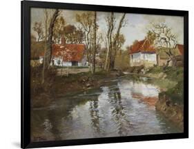 Das Fluesschen Laita in Quimperle-Fritz Thaulow-Framed Giclee Print