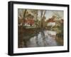 Das Fluesschen Laita in Quimperle-Fritz Thaulow-Framed Giclee Print