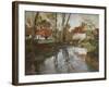 Das Fluesschen Laita in Quimperle-Fritz Thaulow-Framed Giclee Print