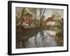 Das Fluesschen Laita in Quimperle-Fritz Thaulow-Framed Giclee Print