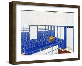 Das Interieur Iv, a Glove Shop, 1906 (Colour Litho)-Johann Stubner-Framed Giclee Print