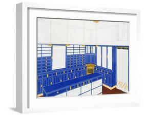 Das Interieur Iv, a Glove Shop, 1906 (Colour Litho)-Johann Stubner-Framed Giclee Print