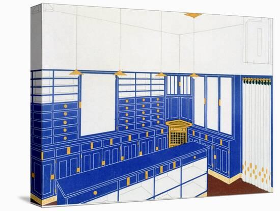 Das Interieur Iv, a Glove Shop, 1906 (Colour Litho)-Johann Stubner-Stretched Canvas