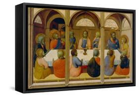Das letzte Abendmahl. Fragment von der Pala dell'Arte della lana. Um 1426-Sassetta Stefano di Giovanni-Framed Stretched Canvas