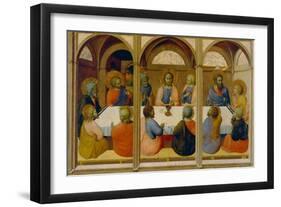 Das letzte Abendmahl. Fragment von der Pala dell'Arte della lana. Um 1426-Sassetta Stefano di Giovanni-Framed Giclee Print