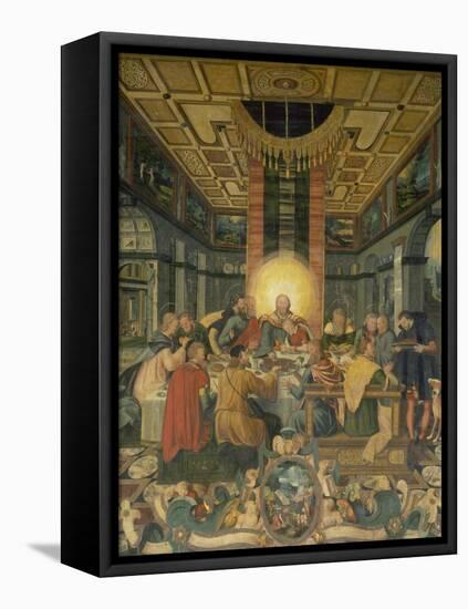 Das Letzte Abendmahl, Mitteltafel Vom Altar Der Frauenkirche in Muehlberg/Elbe-Heinrich Göding the Elder-Framed Stretched Canvas