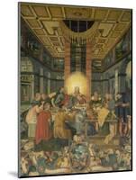 Das Letzte Abendmahl, Mitteltafel Vom Altar Der Frauenkirche in Muehlberg/Elbe-Heinrich Göding the Elder-Mounted Giclee Print