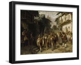 Das Letzte Aufgebot. (Skizze), 1872-Franz Von Defregger-Framed Giclee Print