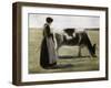 Das Madchen Mit Der Kuh-Max Liebermann-Framed Giclee Print