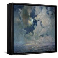 Das Meer bei Sonnenaufgang-Soren Emil Carlsen-Framed Stretched Canvas
