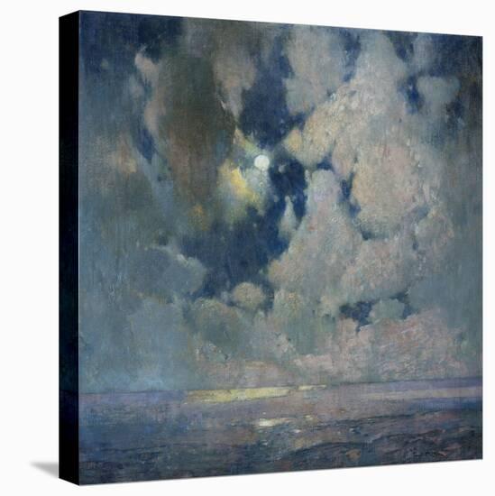 Das Meer bei Sonnenaufgang-Soren Emil Carlsen-Stretched Canvas