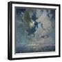 Das Meer bei Sonnenaufgang-Soren Emil Carlsen-Framed Giclee Print