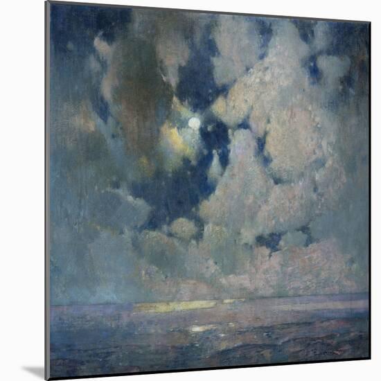 Das Meer bei Sonnenaufgang-Soren Emil Carlsen-Mounted Giclee Print