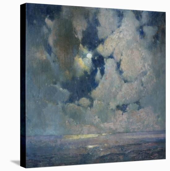 Das Meer bei Sonnenaufgang-Soren Emil Carlsen-Stretched Canvas