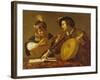 Das Musizierende Paar. (Kopie)-Theodor Rombouts-Framed Giclee Print