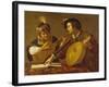 Das Musizierende Paar. (Kopie)-Theodor Rombouts-Framed Giclee Print