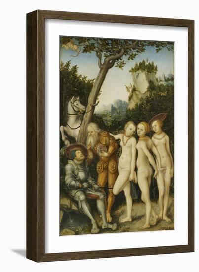 Das Urteil Des Paris, 1530-Lucas Cranach the Elder-Framed Giclee Print