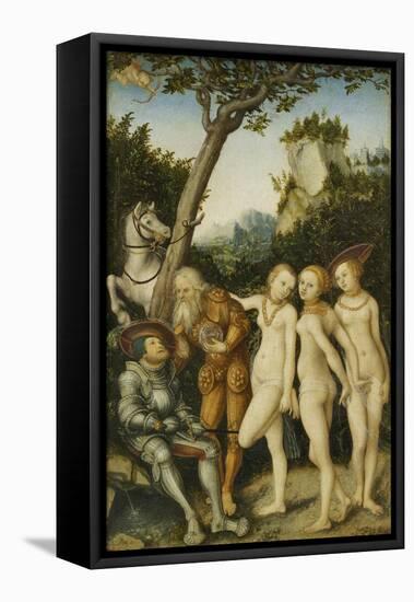 Das Urteil Des Paris, 1530-Lucas Cranach the Elder-Framed Stretched Canvas