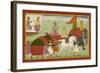 Dasaratha Sets Out For Anga-null-Framed Giclee Print