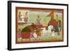 Dasaratha Sets Out For Anga-null-Framed Giclee Print