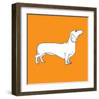 Daschund-Anna Nyberg-Framed Art Print