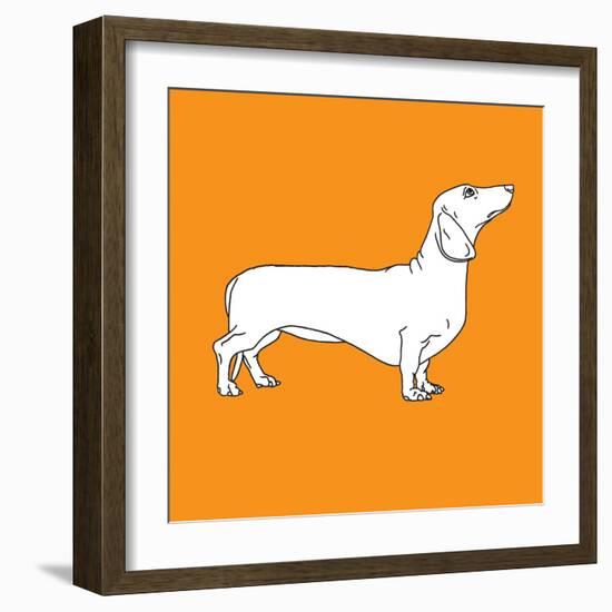 Daschund-Anna Nyberg-Framed Art Print