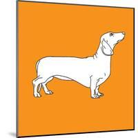 Daschund-Anna Nyberg-Mounted Art Print