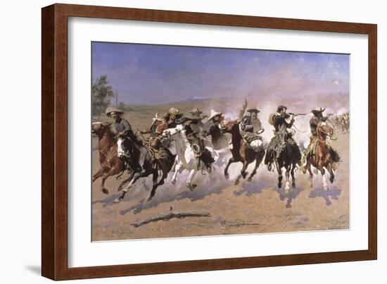 Dash For the Timber-Frederic Sackrider Remington-Framed Giclee Print