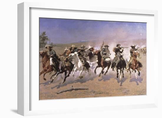 Dash For the Timber-Frederic Sackrider Remington-Framed Giclee Print