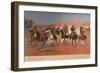 Dash For Timber-unknown Remington-Framed Art Print