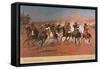 Dash For Timber-unknown Remington-Framed Stretched Canvas