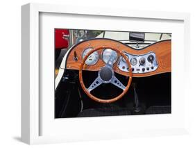 Dashboard of the Vintage Car-swisshippo-Framed Photographic Print