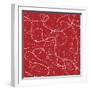 Dashes Red-Erin Clark-Framed Giclee Print