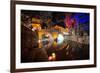 Dashi Bridge in Lijiang at Night, Yunnan, China, Asia-Andreas Brandl-Framed Photographic Print