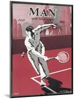 Dashing Man Plays a Difficult Tennis Shot-Apsley Apsley-Mounted Art Print