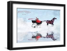 Dashing Through The Snow-Nancy Tillman-Framed Art Print