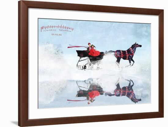 Dashing Through The Snow-Nancy Tillman-Framed Art Print