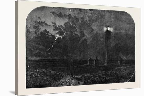 Dashwood's Lighthouse Lincoln Heath in the Last Century-null-Stretched Canvas