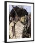 Dassanech Man in Full Tribal Regalia Participates in Dance During Ceremony, Omo Delta, Ethiopia-Nigel Pavitt-Framed Photographic Print