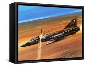 Dassault Mirage Iii-0-Wilf Hardy-Framed Stretched Canvas