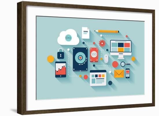 Data Storage-bloomua-Framed Art Print