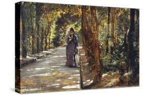 Date in Portici Forest, 1864-Giuseppe De Nittis-Stretched Canvas