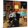 "Date with the Television", April 21, 1956-John Falter-Mounted Premium Giclee Print