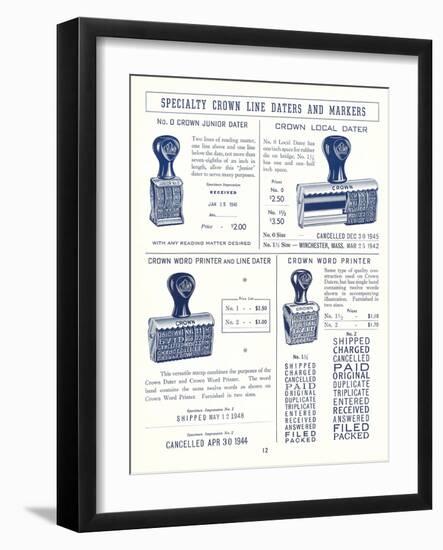 Daters and Markers-null-Framed Art Print