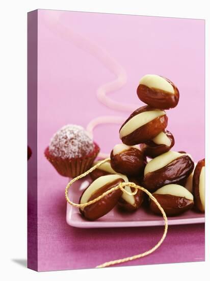 Dates Stuffed with Pistachio Marzipan-Luzia Ellert-Stretched Canvas