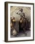 Datoga Woman Relaxes Outside Her Thatched House, Tanzania-Nigel Pavitt-Framed Photographic Print